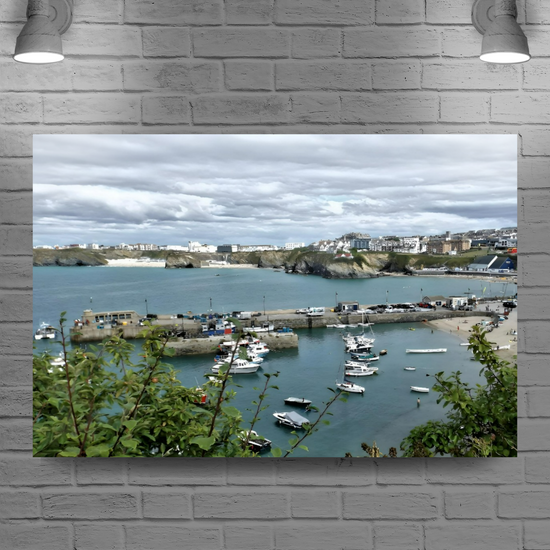 Canvas Art. English Landscapes & Seascapes. Newquay. Cornwall. England.