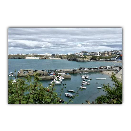 Canvas Art. English Landscapes & Seascapes. Newquay. Cornwall. England.