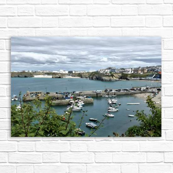 Canvas Art. English Landscapes & Seascapes. Newquay. Cornwall. England.