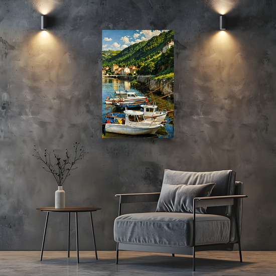 Canvas Art. English Landscapes & Seascapes. Boscastle. Cornwall. England.