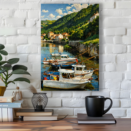 Canvas Art. English Landscapes & Seascapes. Boscastle. Cornwall. England.