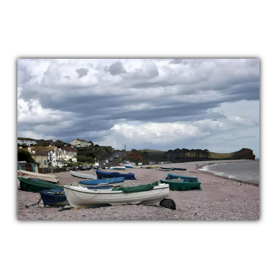 Canvas Art. English Landscapes & Seascapes. Budleigh Salterton. Devon. England.