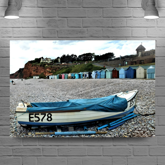 Canvas Art. English Landscapes & Seascapes. Budleigh Salterton. Devon. England.