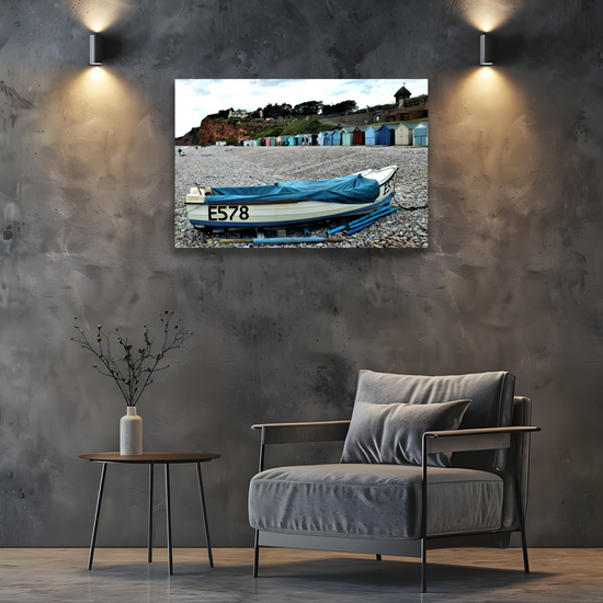 Canvas Art. English Landscapes & Seascapes. Budleigh Salterton. Devon. England.