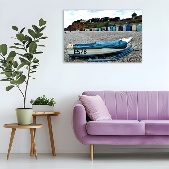 Canvas Art. English Landscapes & Seascapes. Budleigh Salterton. Devon. England.