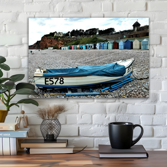 Canvas Art. English Landscapes & Seascapes. Budleigh Salterton. Devon. England.