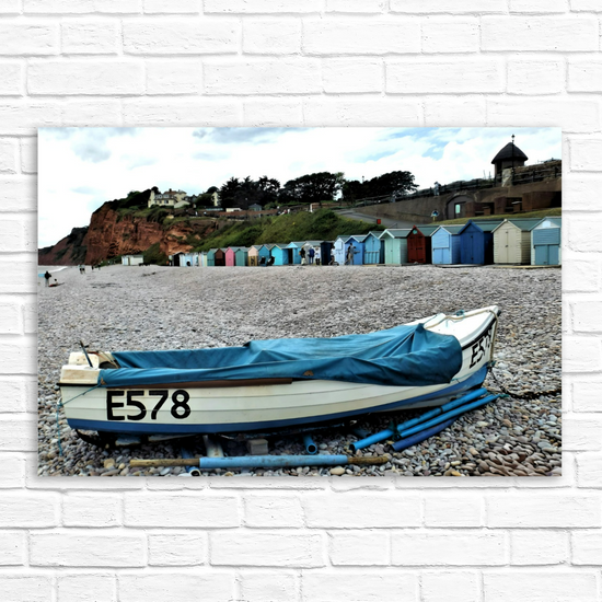 Canvas Art. English Landscapes & Seascapes. Budleigh Salterton. Devon. England.