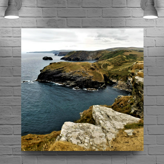 Canvas Art. English Landscapes & Seascapes. Tintagel. Cornwall. England.
