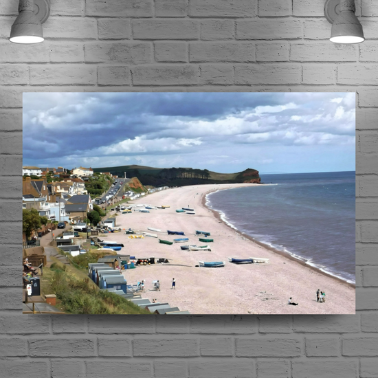 Canvas Art. English Landscapes & Seascapes. Budleigh Salterton. Devon. England.