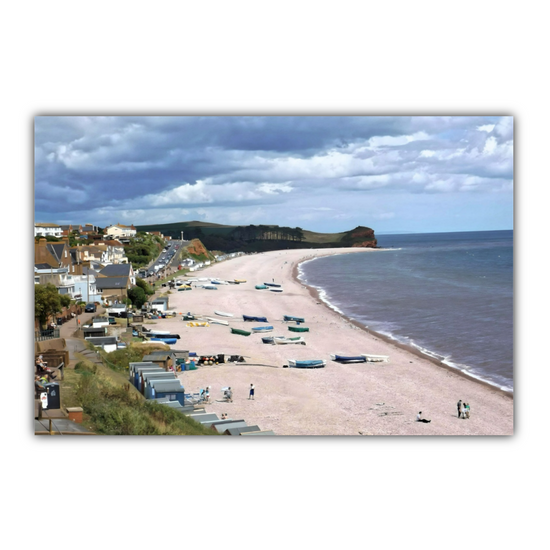 Canvas Art. English Landscapes & Seascapes. Budleigh Salterton. Devon. England.