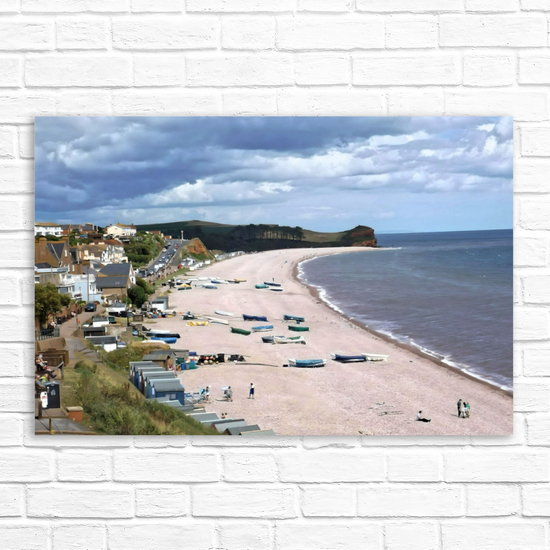 Canvas Art. English Landscapes & Seascapes. Budleigh Salterton. Devon. England.