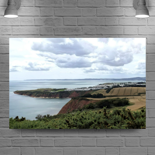 Canvas Art. English Landscapes & Seascapes. South - West Coastal Path. Devon. England.