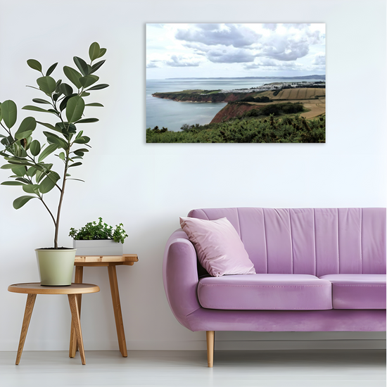 Canvas Art. English Landscapes & Seascapes. South - West Coastal Path. Devon. England.