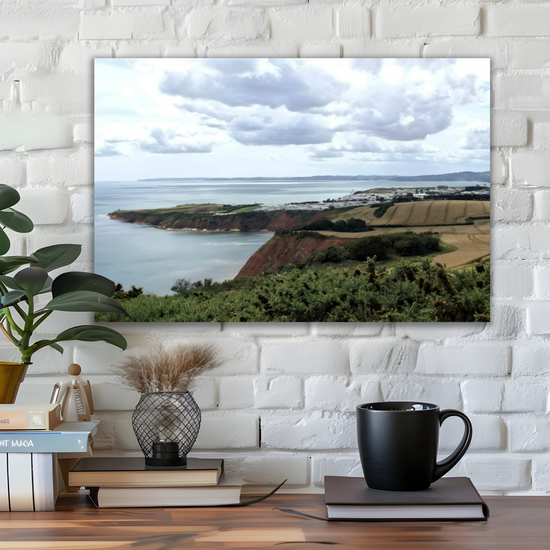 Canvas Art. English Landscapes & Seascapes. South - West Coastal Path. Devon. England.