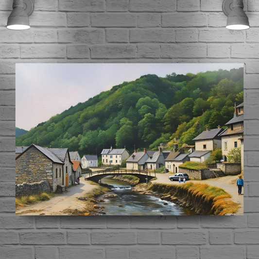 Canvas Art. English Landscapes & Seascapes. Boscastle. Cornwall. England.