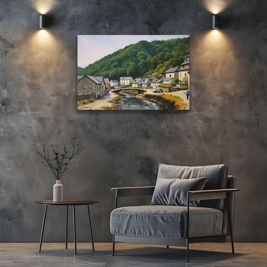 Canvas Art. English Landscapes & Seascapes. Boscastle. Cornwall. England.