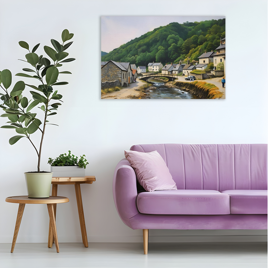 Canvas Art. English Landscapes & Seascapes. Boscastle. Cornwall. England.