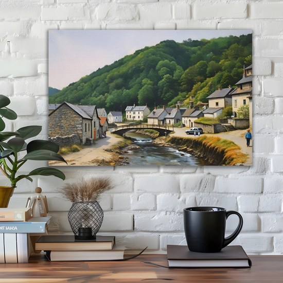 Canvas Art. English Landscapes & Seascapes. Boscastle. Cornwall. England.