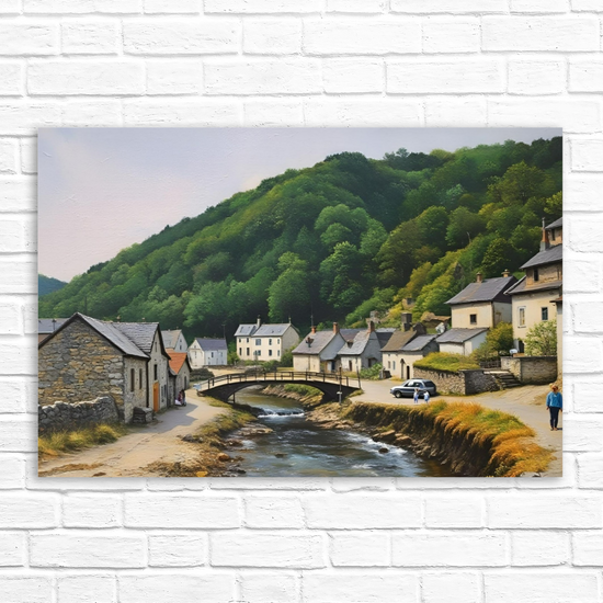 Canvas Art. English Landscapes & Seascapes. Boscastle. Cornwall. England.