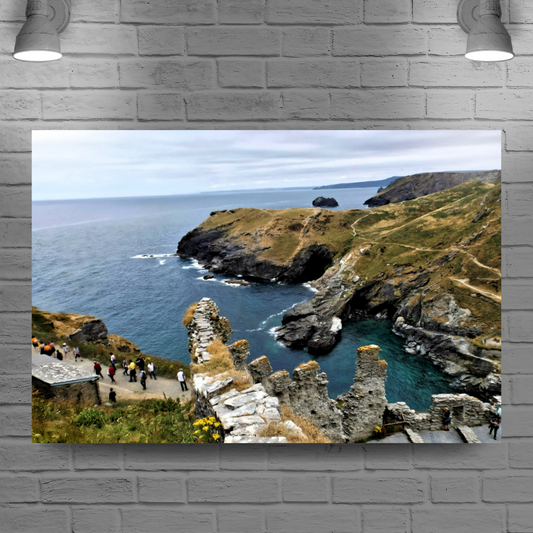 Canvas Art. English Landscapes & Landmarks. Tintagel. Cornwall. England.