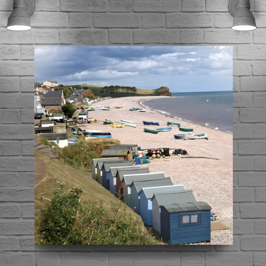 Canvas Art. English Landscapes & Seascapes. Budleigh Salterton. Devon. England.