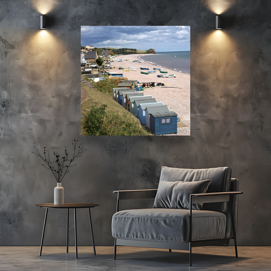 Canvas Art. English Landscapes & Seascapes. Budleigh Salterton. Devon. England.