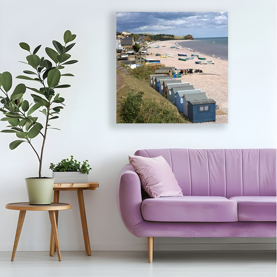 Canvas Art. English Landscapes & Seascapes. Budleigh Salterton. Devon. England.