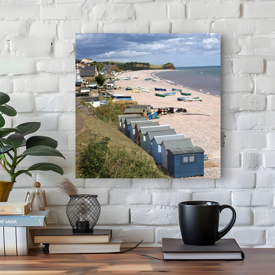 Canvas Art. English Landscapes & Seascapes. Budleigh Salterton. Devon. England.