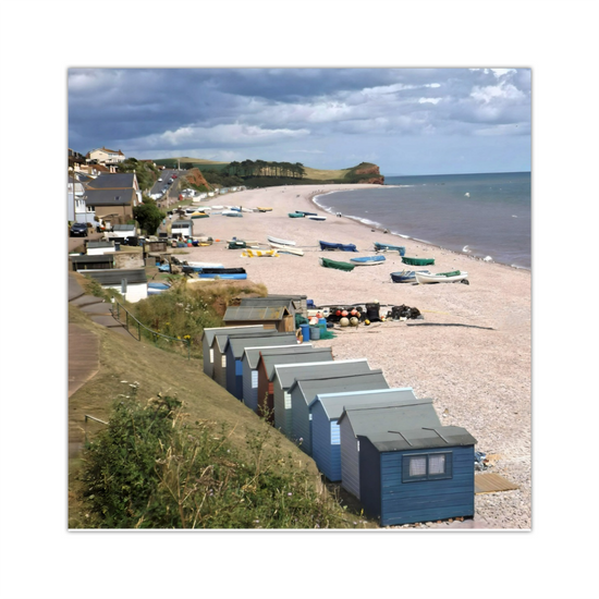 Canvas Art. English Landscapes & Seascapes. Budleigh Salterton. Devon. England.