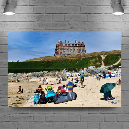 Canvas Art. English Landscapes & Seascapes. Newquay. Cornwall. England.