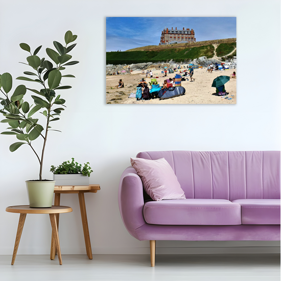 Canvas Art. English Landscapes & Seascapes. Newquay. Cornwall. England.