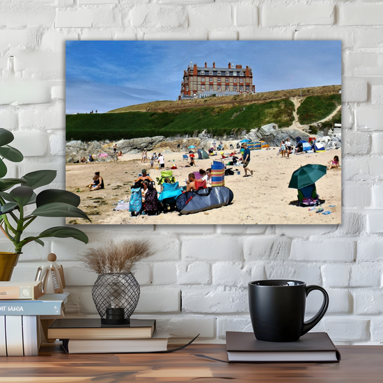 Canvas Art. English Landscapes & Seascapes. Newquay. Cornwall. England.