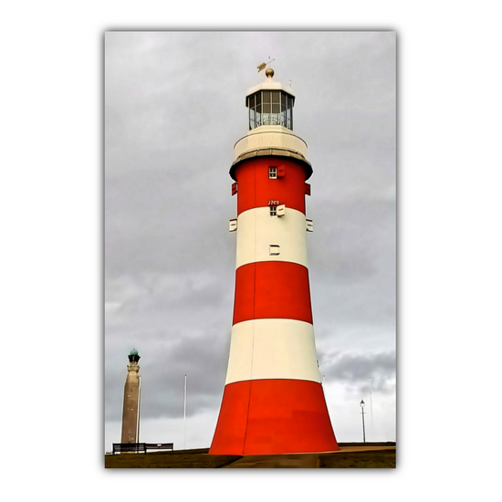 Canvas Art. English Landscapes & Landmarks. Smeaton's Tower. Plymouth. Devon. England.