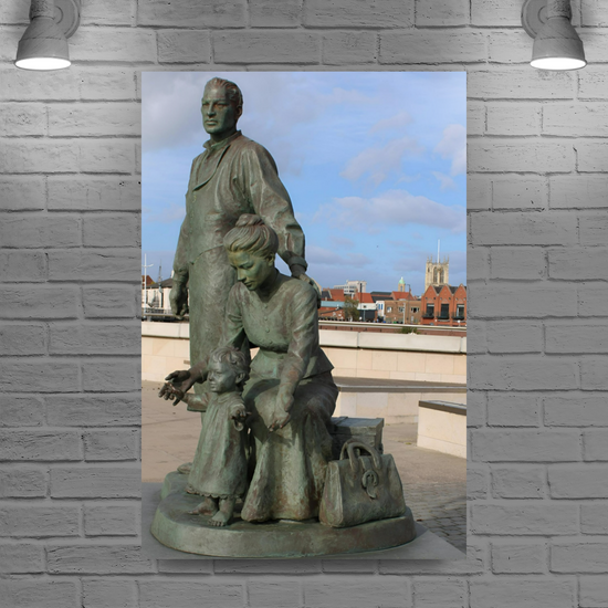 Canvas Art. English Landscapes & Landmarks. Hull Marina. East Riding of Yorkshire. England.