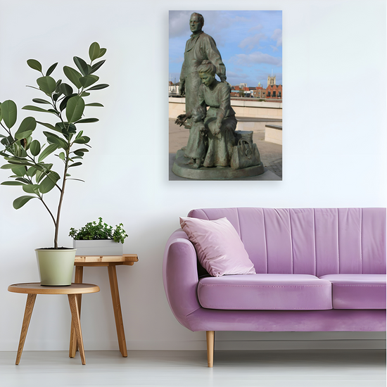 Canvas Art. English Landscapes & Landmarks. Hull Marina. East Riding of Yorkshire. England.