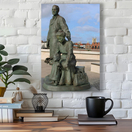 Canvas Art. English Landscapes & Landmarks. Hull Marina. East Riding of Yorkshire. England.