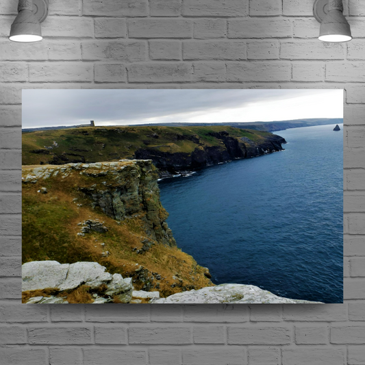 Canvas Art. English Landscapes & Seascapes. Tintagel. Cornwall. England.
