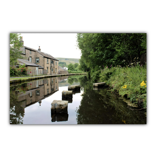 Canvas Art. English Landscapes & Riverscapes. Standedge Canal. Huddersfield. West Yorkshire. England.