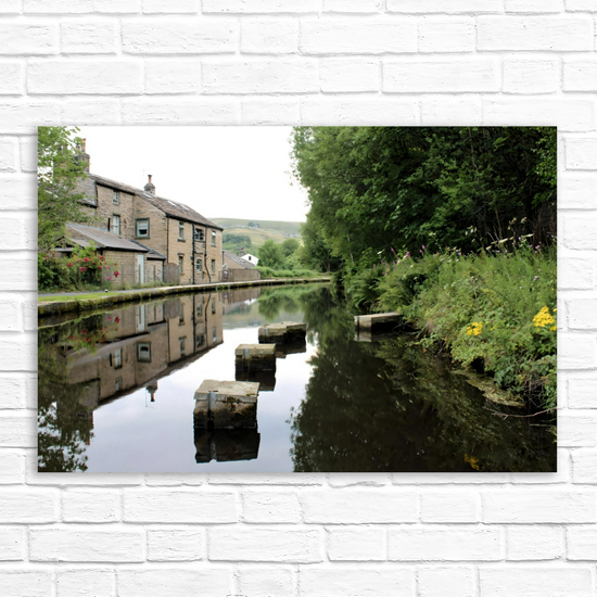 Canvas Art. English Landscapes & Riverscapes. Standedge Canal. Huddersfield. West Yorkshire. England.