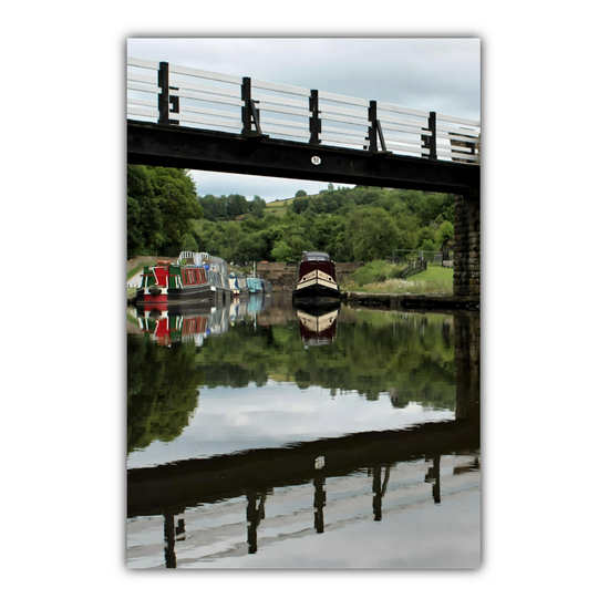 Canvas Art. English Landscapes & Riverscapes. Bugsworth Canal Basin. Buxworth. Derbyshire. England.