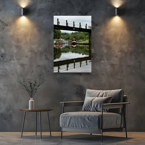 Canvas Art. English Landscapes & Riverscapes. Bugsworth Canal Basin. Buxworth. Derbyshire. England.
