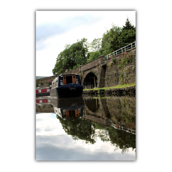 Canvas Art. English Landscapes & Riverscapes. Bugsworth Canal Basin. Buxworth. Derbyshire. England.