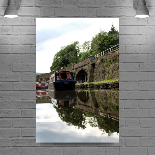 Canvas Art. English Landscapes & Riverscapes. Bugsworth Canal Basin. Buxworth. Derbyshire. England.