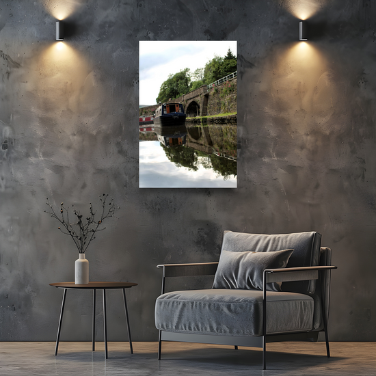 Canvas Art. English Landscapes & Riverscapes. Bugsworth Canal Basin. Buxworth. Derbyshire. England.