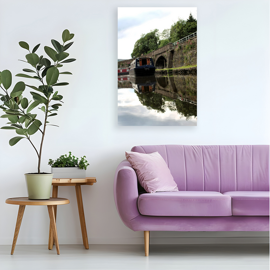 Canvas Art. English Landscapes & Riverscapes. Bugsworth Canal Basin. Buxworth. Derbyshire. England.