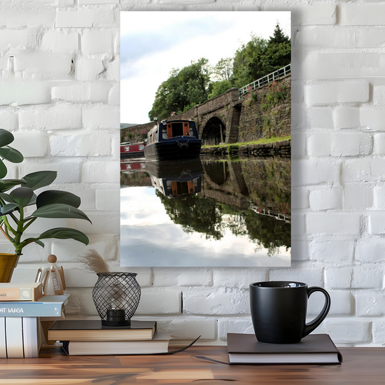Canvas Art. English Landscapes & Riverscapes. Bugsworth Canal Basin. Buxworth. Derbyshire. England.