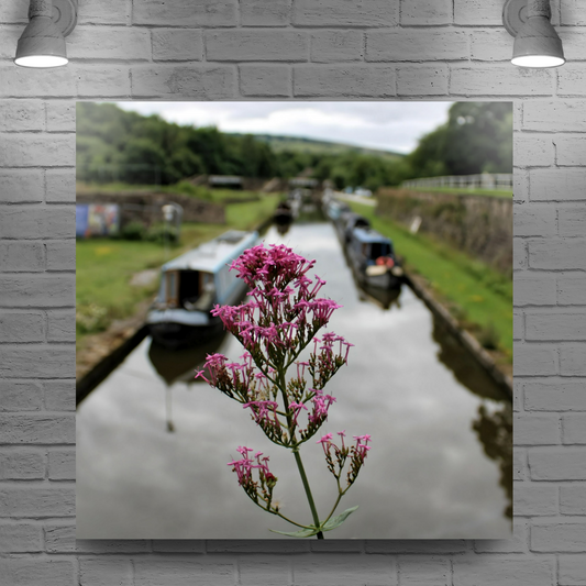 Canvas Art. English Landscapes & Riverscapes. Bugsworth Canal Basin. Buxworth. Derbyshire. England.