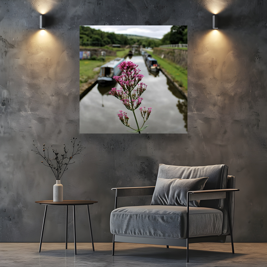 Canvas Art. English Landscapes & Riverscapes. Bugsworth Canal Basin. Buxworth. Derbyshire. England.