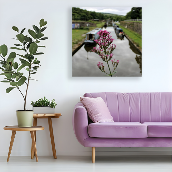 Canvas Art. English Landscapes & Riverscapes. Bugsworth Canal Basin. Buxworth. Derbyshire. England.