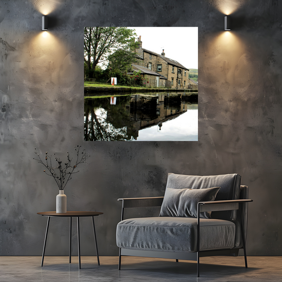 Canvas Art. English Landscapes & Riverscapes. Standedge Canal. Huddersfield. West Yorkshire. England.
